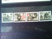 cztery znaczki - 40 Rocznica Powstania Warszawskiego 1984 rok