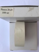 Etykiety naklejki okrągłe do znakowania Ø20mm biały 1000 sztuk