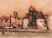 Gdańsk  21 x 30 cm Akwarela 