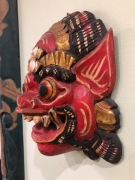 "Barong" Balijska maska etniczna Bali Indonezja