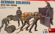 German Soldiers with fuel drums 1:35
