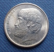 Moneta Grecja 5 drachm 1992