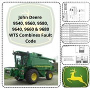 John Deere  9540 9560 9580 9640 9660 & 9680 WTS Kody błędów z opisem