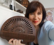 Drewniana torebka na koszyk do ręki 