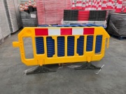 Barierka oddzielająca ŻÓŁTA barierka PCV przeciwtłumowa ogrodzenie płot