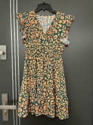 Shein sukienka modny wzór panterka cetki hit blog roz.38 