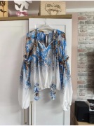 Szyfonowa Bluzka 3D Lady Drama rozmiar 1 nowa z metką