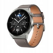 Smartwatch Huawei Watch GT 3 Pro Classic szary brązowy skórzany pasek nowy