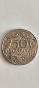 50 gr groszy 1938 niklowana mennicza st. 1