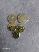 Monety obiegowe 5 szt