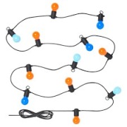 IKEA SOLVINDEN Łańcuch świetlny LED z 12 żarówkami, zewnętrzne/wielobarwny