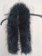 Kołnierz obszycie jenot naturalny zielony 