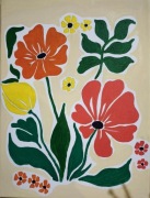 Obraz vintage "Kwiaty" płótno 30x40 