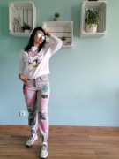 Dresowa bluza DISNEY kaczka DAISY Biała Firmy CULT