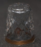 Naparstek Kolekcjonerski szklany Royal Doulton Crystal #3