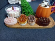 Mydło masujące z peelingiem naturalne cynamon czarnuszka chia  sól 