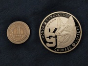 Challenge coin K9 Honor Strength Courage Loyalty