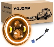 Reflektor LED 7" do Jeep Wrangler DRL + kierunkowskaz