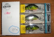 Zestaw trzy Salmo Hornet 9cm Hot Perch