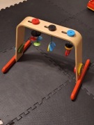 Stojak z zabawkami IKEA Leka drewniany sensoryczny / zabawka dla noworodka