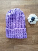 Czapka dziergana na szydełku 