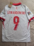 Koszulka Polska 2024 ROBERT LEWANDOWSKI z autografem