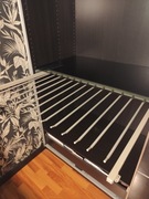 Wieszak na spodnie + szklana półka do szafy Pax Ikea