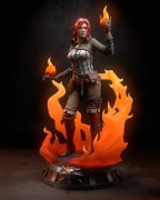 Figurka druk 3D żywica " Triss - F774 "- 120 mm