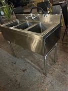 Zlew gastronomiczny 3-komorowy ze stali nierdzewnej – okazja