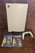 Konsola PlayStation 5 z napędem + dwie gry