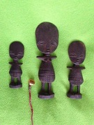 Figurki afrykańskie – Ghana, Ashanti, drewno sapele, 1951