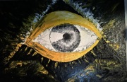 Obraz olejny oko opaczności Iluminaci 