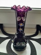 Szklany wazonik z czeskiej Pragi