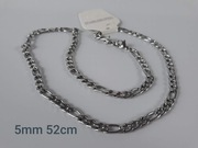 Łańcuszek naszyjnik męski 52cm stal nierdzewna