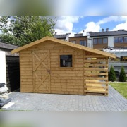 altana domek drewniany narzędziowy drewutnia 12m2