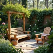 Huśtawka  pergola  ogrodowa 