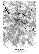 Plakat Mapa Wrocław 
