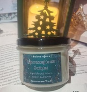 Świeca sojowa świąteczna "Nie ruszaj to na święta" śmieszny napis