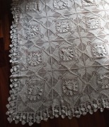 szydełkowa SERWETA obrus NARZUTA 220x240 handmade