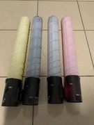 Tonery zużyte 4 sztuki tanio Konica Minolta