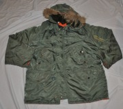 kurtka wojskowa - w typie N3B zielona rozmiar L / xL