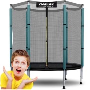 Trampolina ogrodowa 140cm zestaw neo-sport powystawowa