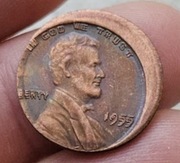 Moneta Usa Cent z Błędem przy wybiciu