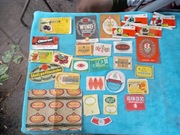 Etykiety na butelki.  Piwo Gdańskie , Wino Gdańskie , Kaper , 