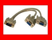 Rozdzielacz splitter gniazda 15pin D-Sub VGA-SVGA na 2 porty rozgałęziacz