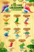 DINOZURY LIDLOZAURY PIECZĄTI STEMPLE 10 SZT 