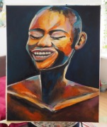 Obraz Murzynka, farba olejna 40x50