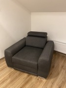 Szary fotel Agata Meble