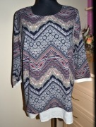 153^ nata elegancka bluzka  koszulowa z żorżety 48/50