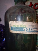 Stara butelka do wody gazowanej z PRL-u 